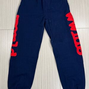 SP5DER Beluga Sweatpants in Navy Blue Mens L